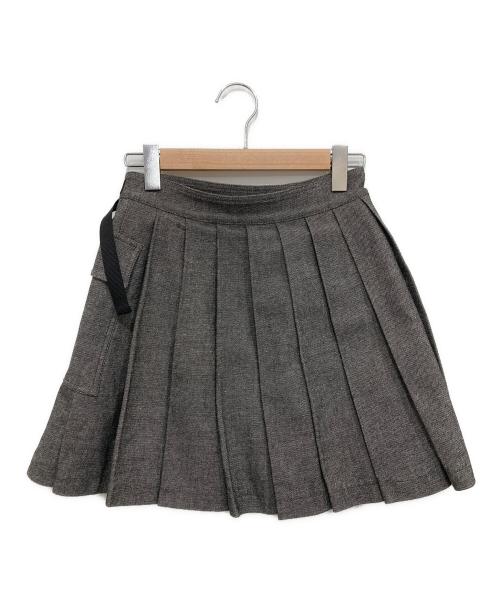 Christian Dior（クリスチャン ディオール）Christian Dior (クリスチャン ディオール) プリーツミニスカート グレー サイズ:SIZE42の古着・服飾アイテム