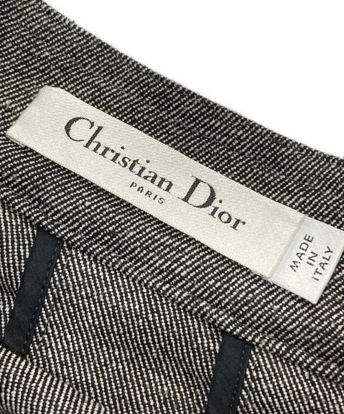 Christian Dior（クリスチャン ディオール）Christian Dior (クリスチャン ディオール) プリーツミニスカート グレー サイズ:SIZE42の古着・服飾アイテム