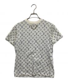 LOUIS VUITTON（ルイ ヴィトン）の古着「LVエスカルプリンテッドモノグラム半袖Tシャツ」｜ホワイト