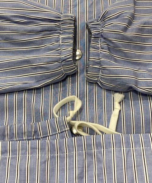 CDG（シーディージー）CDG (シーディージー) ストライプコーチジャケット ブルー サイズ:Mの古着・服飾アイテム