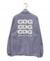 CDG (シーディージー) ストライプコーチジャケット ブルー サイズ:M：22000円