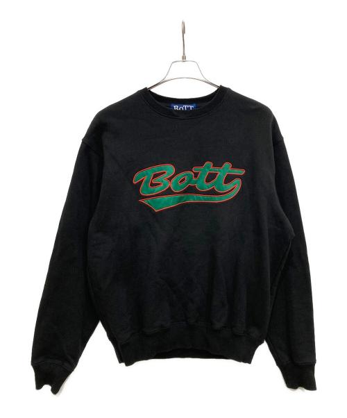 BoTT（ボット）BoTT (ボット) クルーネックスウェット ブラック サイズ:Lの古着・服飾アイテム
