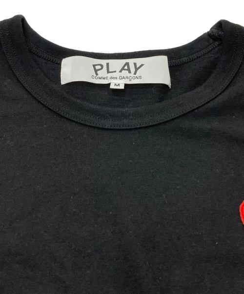 PLAY COMME des GARCONS（プレイコムデギャルソン）PLAY COMME des GARCONS (プレイコムデギャルソン) ハートワッペンTシャツ ブラック サイズ:Mの古着・服飾アイテム