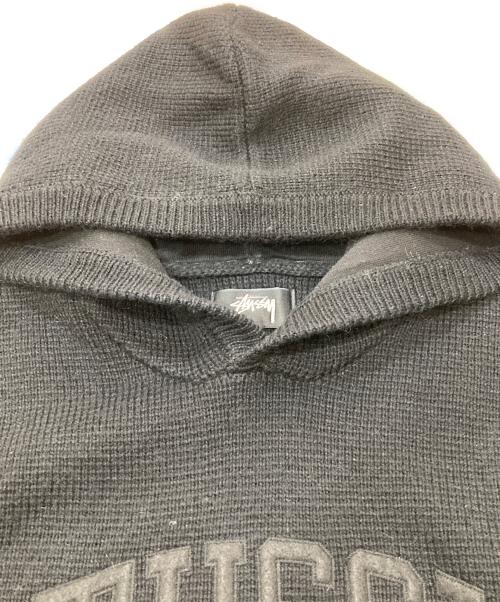 stussy（ステューシー）stussy (ステューシー) ニットパーカー ブラック サイズ:Mの古着・服飾アイテム
