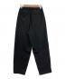 ATTACHMENT (アタッチメント) BELTED WIDE TAPERED SLACKS/タックパンツ ブラック サイズ:1：8000円