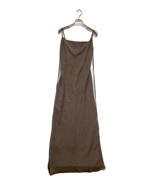 Snidel（スナイデル）Snidel (スナイデル) ホルターキャミワンピース ベージュ サイズ:SIZE0の古着・服飾アイテム
