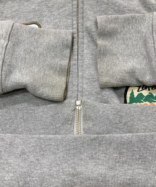stussy（ステューシー）stussy (ステューシー) 裏サーマルジップパーカー グレー サイズ:Mの古着・服飾アイテム