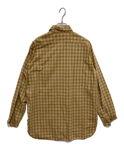 orSlow（オアスロウ）orSlow (オアスロウ) マチ付チェックシャツ ベージュ サイズ:３の古着・服飾アイテム