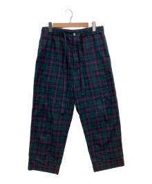 oldman's tailor（オールドマンズテーラー）の古着「Morning Rockwell Pants/チェックパジャマパンツ」｜グリーン