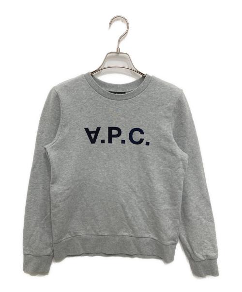 A.P.C.（アーペーセー）A.P.C. (アーペーセー) COFAX Viva Sweatshirt グレー サイズ:XSの古着・服飾アイテム