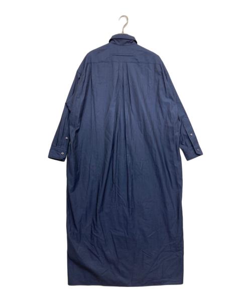 ticca（ティッカ）TICCA (ティッカ) スクエアビッグシャツワンピース ブルー サイズ:FREEの古着・服飾アイテム