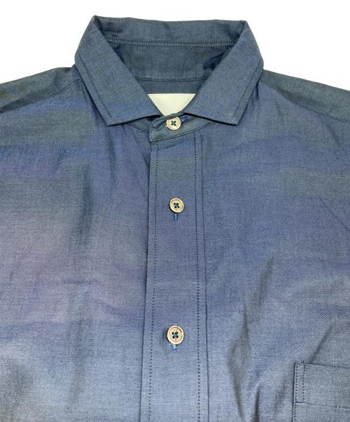 ticca（ティッカ）TICCA (ティッカ) スクエアビッグシャツワンピース ブルー サイズ:FREEの古着・服飾アイテム