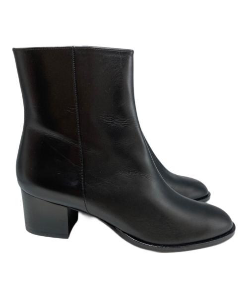 TOMORROW LAND（トゥモローランド）TOMORROW LAND (トゥモローランド) チャンキーヒールブーツ ブラック サイズ:SIZE38の古着・服飾アイテム