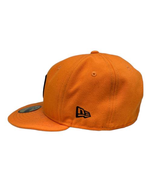 New Era（ニューエラ）New Era (ニューエラ) stussy (ステューシー) 刺繍キャップ オレンジ サイズ:7 1/2の古着・服飾アイテム