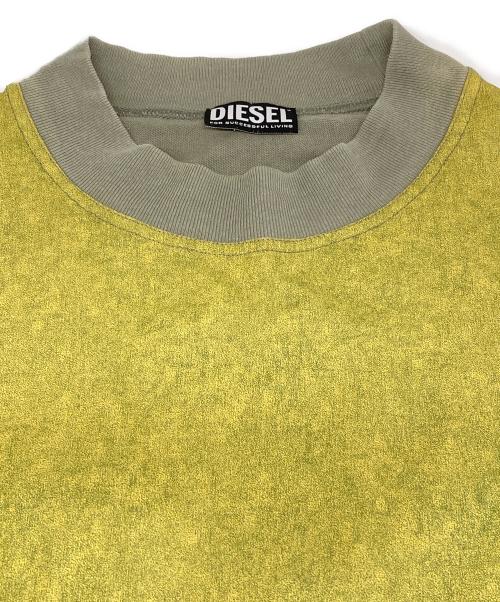 DIESEL（ディーゼル）DIESEL (ディーゼル) プリントカットソー カーキ サイズ:Lの古着・服飾アイテム