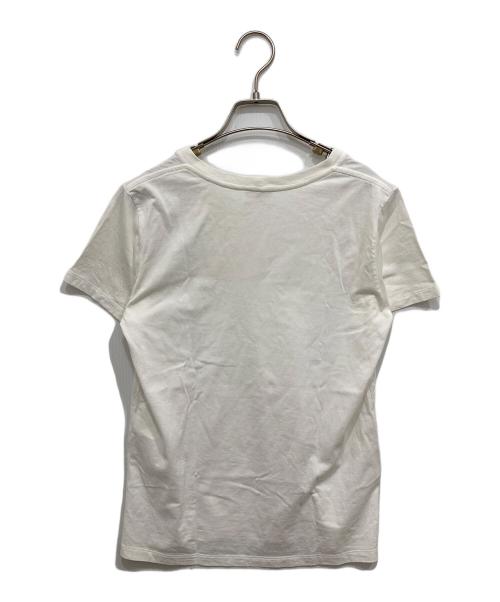 CELINE（セリーヌ）CELINE (セリーヌ) ロゴエンブロイダリー Tシャツ ホワイト サイズ:Ｓの古着・服飾アイテム