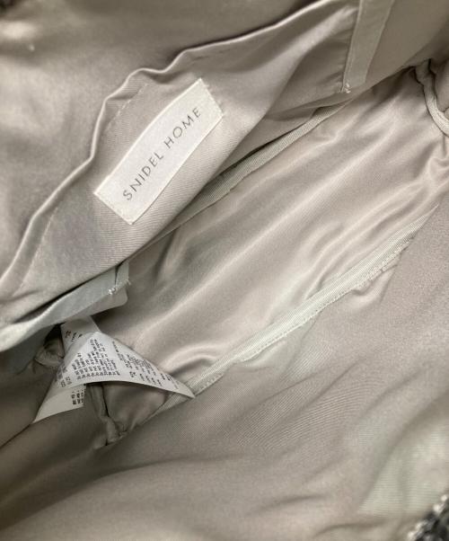 SNIDEL HOME（スナイデルホーム）SNIDEL HOME (スナイデルホーム) ツイードリボンバッグ グレーの古着・服飾アイテム
