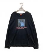 AMNJX OF THE YEARエーエムエヌジェーエックスオブザイヤー）の古着「ロングスリーブカットソー」｜ブラック
