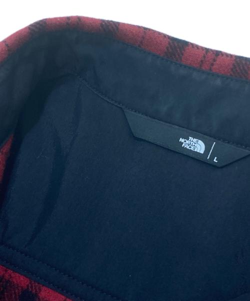 THE NORTH FACE（ザ ノース フェイス）THE NORTH FACE (ザ ノース フェイス) Brushwood Wool Shirt/ブラッシュウッドウールシャツ レッド サイズ:Lの古着・服飾アイテム