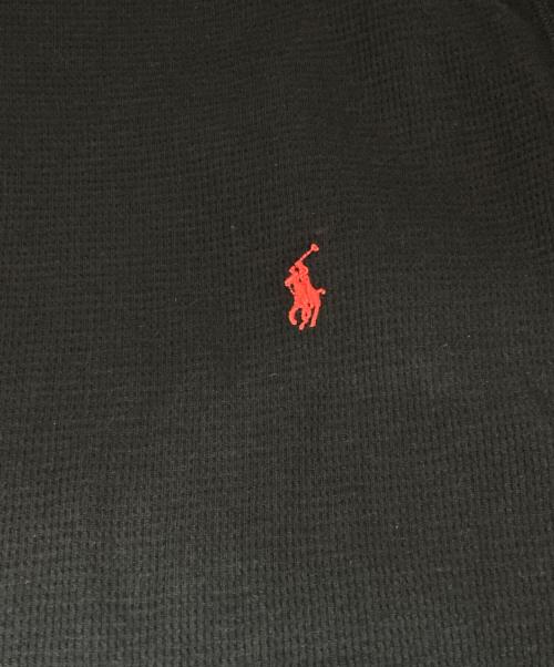 POLO RALPH LAUREN（ポロ・ラルフローレン）POLO RALPH LAUREN (ポロ・ラルフローレン) ヘンリーネックカットソー ブラック サイズ:Mの古着・服飾アイテム