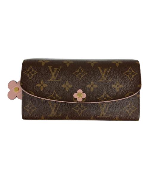 LOUIS VUITTON（ルイ ヴィトン）LOUIS VUITTON (ルイ ヴィトン) 長財布 ブラウン×ピンクの古着・服飾アイテム