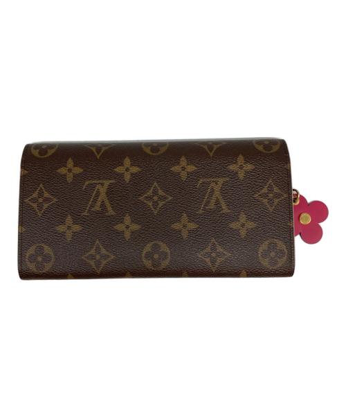 LOUIS VUITTON（ルイ ヴィトン）LOUIS VUITTON (ルイ ヴィトン) 長財布 ブラウン×ピンクの古着・服飾アイテム