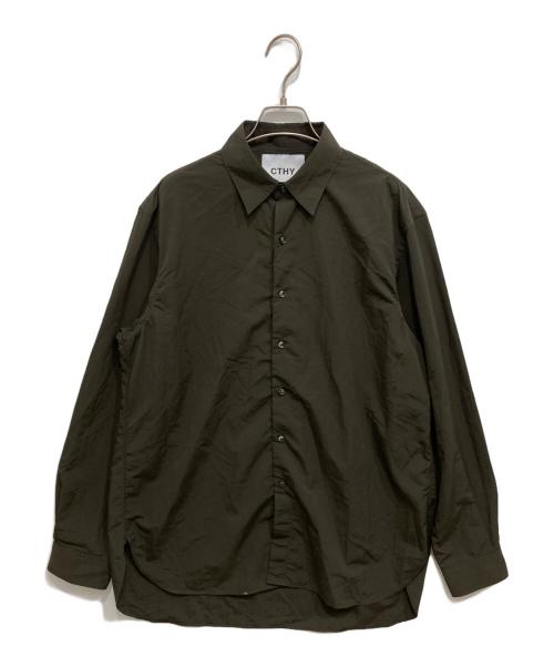 CTHY（シティ）cthy (シティ) CTHY LUXURY MATERIAL CLASSIC SHIRTS ブラウン サイズ:２の古着・服飾アイテム