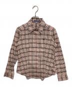 BURBERRY BLUE LABELバーバリー ブルー レーベル）の古着「チェックシャツ」｜ピンク