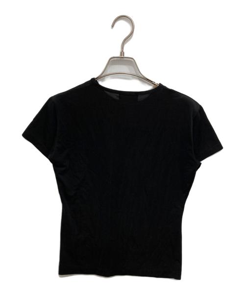 FENDI JEANS（フェンディ ジーンズ）FENDI jeans (フェンディ ジーンズ) スパンコールロゴTシャツ ブラック サイズ:40の古着・服飾アイテム