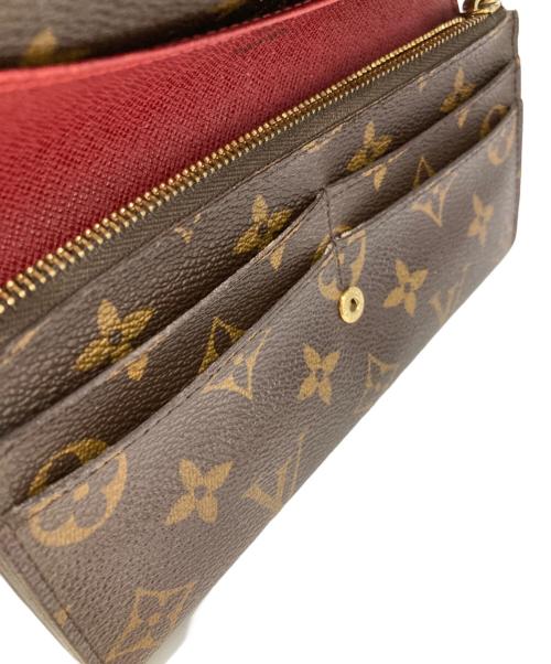 LOUIS VUITTON（ルイ ヴィトン）LOUIS VUITTON (ルイ ヴィトン) ポルトフォイユ・エミリー ルージュの古着・服飾アイテム