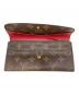 中古・古着 LOUIS VUITTON (ルイ ヴィトン) ポルトフォイユ・エミリー ルージュ：12000円