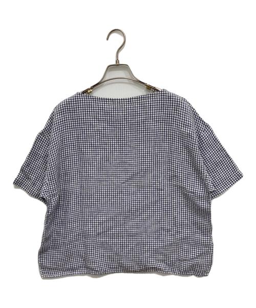 DANTON（ダントン）DANTON (ダントン) 半袖リネンブラウス ホワイト サイズ:FREEの古着・服飾アイテム