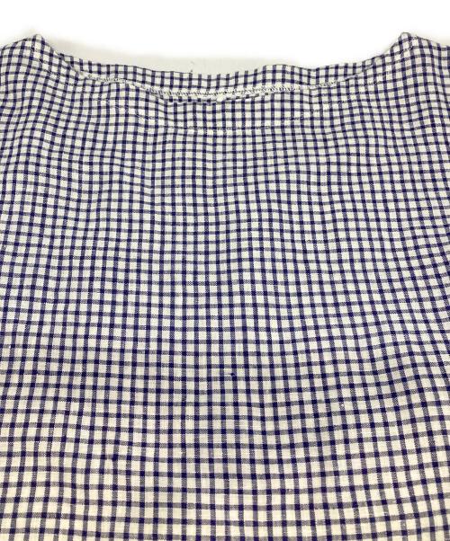 DANTON（ダントン）DANTON (ダントン) 半袖リネンブラウス ホワイト サイズ:FREEの古着・服飾アイテム