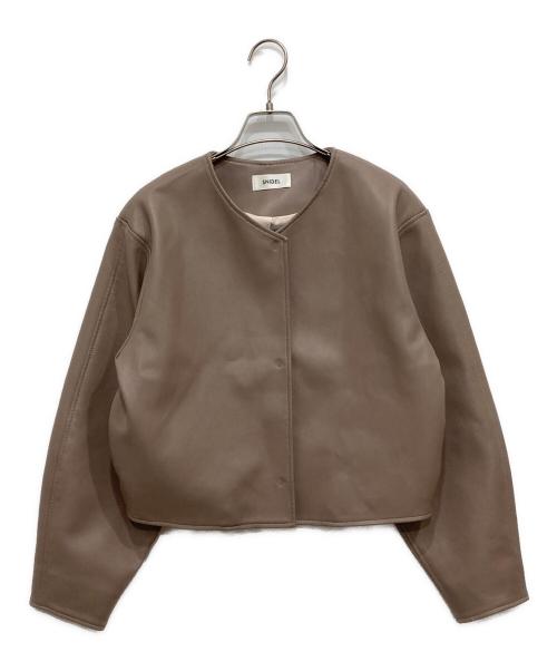 Snidel（スナイデル）Snidel (スナイデル) Fレザージャケット ベージュ サイズ:SIZE1の古着・服飾アイテム