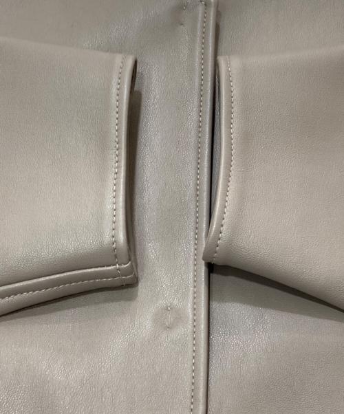 Snidel（スナイデル）Snidel (スナイデル) Fレザージャケット ベージュ サイズ:SIZE1の古着・服飾アイテム