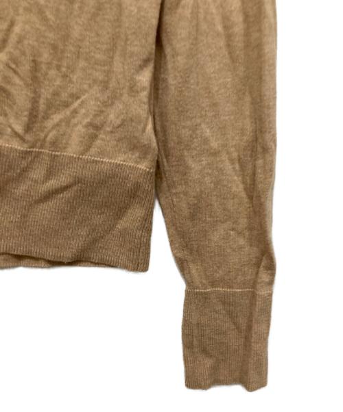 POLO RALPH LAUREN（ポロ・ラルフローレン）POLO RALPH LAUREN (ポロ・ラルフローレン) コットンクルーネックカーディガン ベージュ サイズ:Mの古着・服飾アイテム