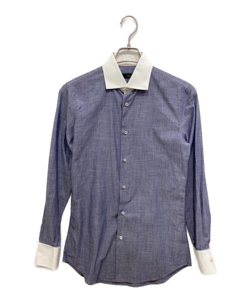 DSQUARED2（ディースクエアード）DSQUARED2 (ディースクエアード) シャツ ブルー サイズ:44の古着・服飾アイテム