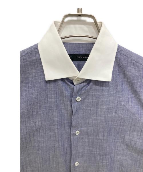 DSQUARED2（ディースクエアード）DSQUARED2 (ディースクエアード) シャツ ブルー サイズ:44の古着・服飾アイテム