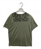 Maison Martin Margielaメゾンマルタンマルジェラ）の古着「エイズTシャツ」｜オリーブ