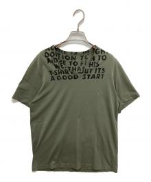 Maison Martin Margiela（メゾンマルタンマルジェラ）の古着「エイズTシャツ」｜オリーブ