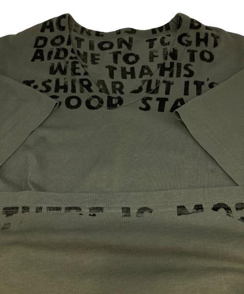 Maison Martin Margiela（メゾンマルタンマルジェラ）Maison Martin Margiela (メゾンマルタンマルジェラ) エイズTシャツ オリーブ サイズ:Mの古着・服飾アイテム