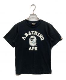 A BATHING APE（アベイシングエイプ）の古着「プリントTシャツ」｜ブラック