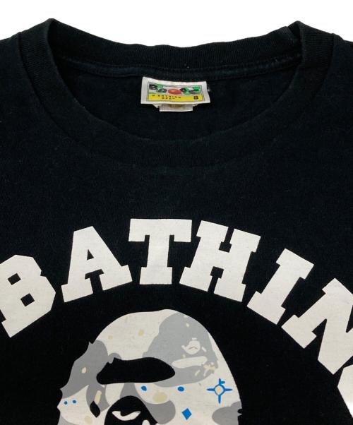A BATHING APE（アベイシングエイプ）A BATHING APE (アベイシングエイプ) プリントTシャツ ブラック サイズ:Sの古着・服飾アイテム
