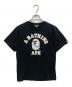 A BATHING APE（アベイシングエイプ）の古着「プリントTシャツ」｜ブラック