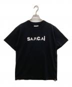 sacai×A.P.C.サカイ×アーペーセー）の古着「サイドジップ半袖カットソー」｜ブラック
