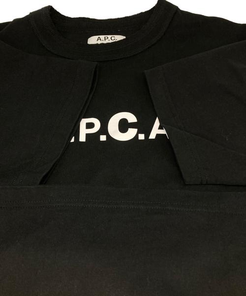 sacai（サカイ）sacai (サカイ) A.P.C. (アーペーセー) サイドジップ半袖カットソー ブラック サイズ:Mの古着・服飾アイテム