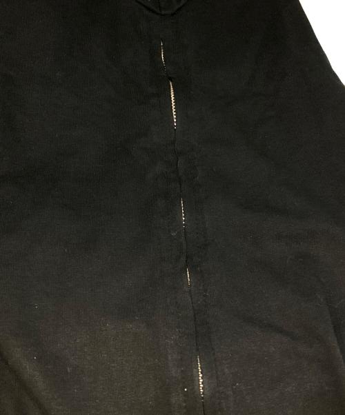 sacai（サカイ）sacai (サカイ) A.P.C. (アーペーセー) サイドジップ半袖カットソー ブラック サイズ:Mの古着・服飾アイテム