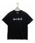 sacai（サカイ）の古着「サイドジップ半袖カットソー」｜ブラック