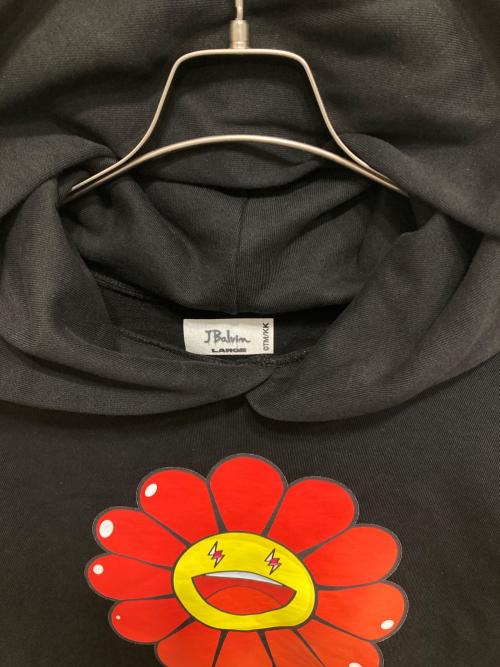 J balvin（J. バルヴィン）J balvin (J. バルヴィン) KAIKAI KIKI (カイカイキキ) フラワープリントパーカー ブラック サイズ:Lの古着・服飾アイテム