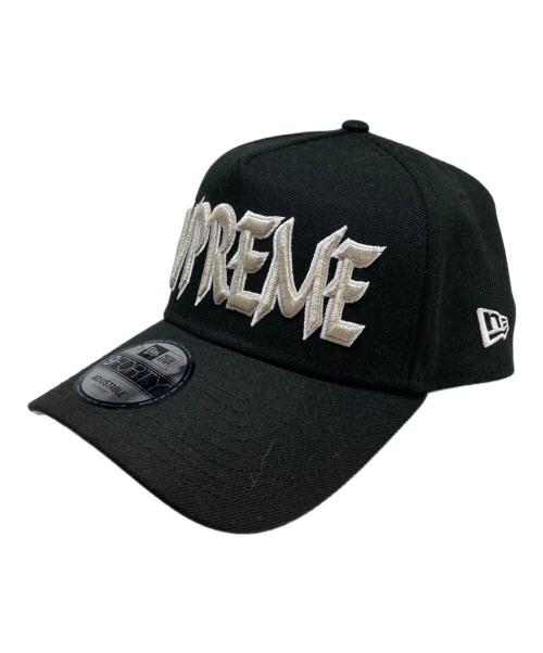 New Era（ニューエラ）New Era (ニューエラ) Supreme (シュプリーム) Sharp Spellout Adjustable ブラックの古着・服飾アイテム